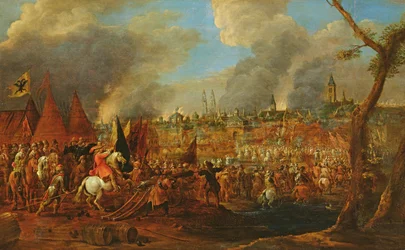 Siege of a city by the Imperials, maybe the siege of Megdeburg in 1631, c.1650